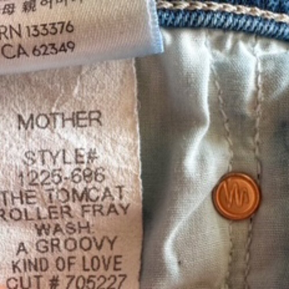 Mother 'The Tomcat Roller Fray' Wide-Leg Jean in Groovy Kind of Love | size 27 - Picture 9 of 11